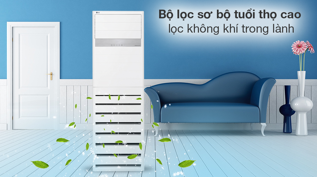 Điều hòa tủ đứng LG Inverter 4 HP ZPNQ36GR5A0 - Khả năng lọc không khí 