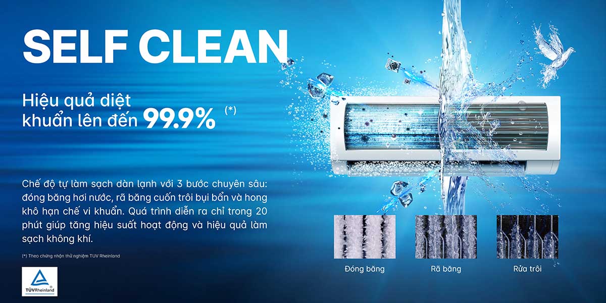 Self Clean tự làm sạch dàn lạnh