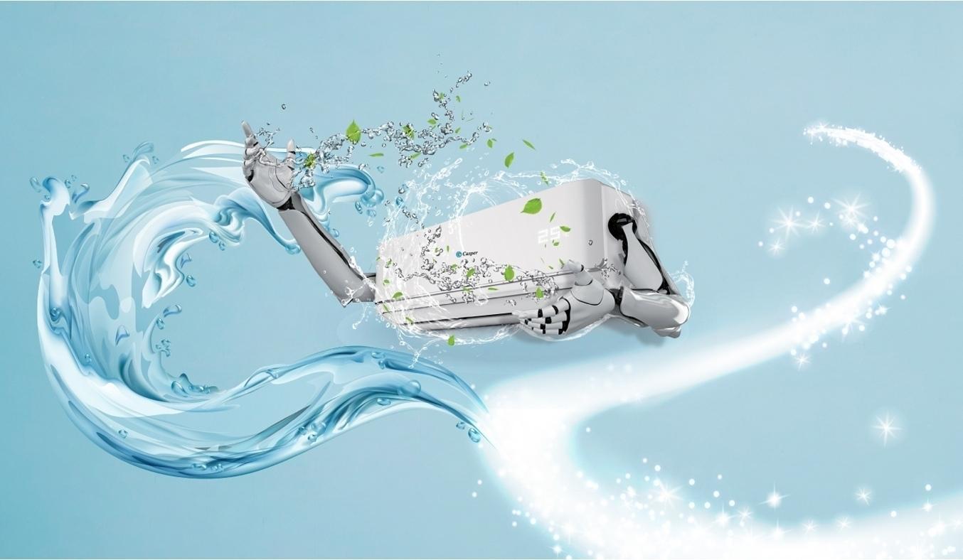 Máy lạnh Casper 2.5 HP SC-24FS33 tính năng i-Clean tự động làm sạch