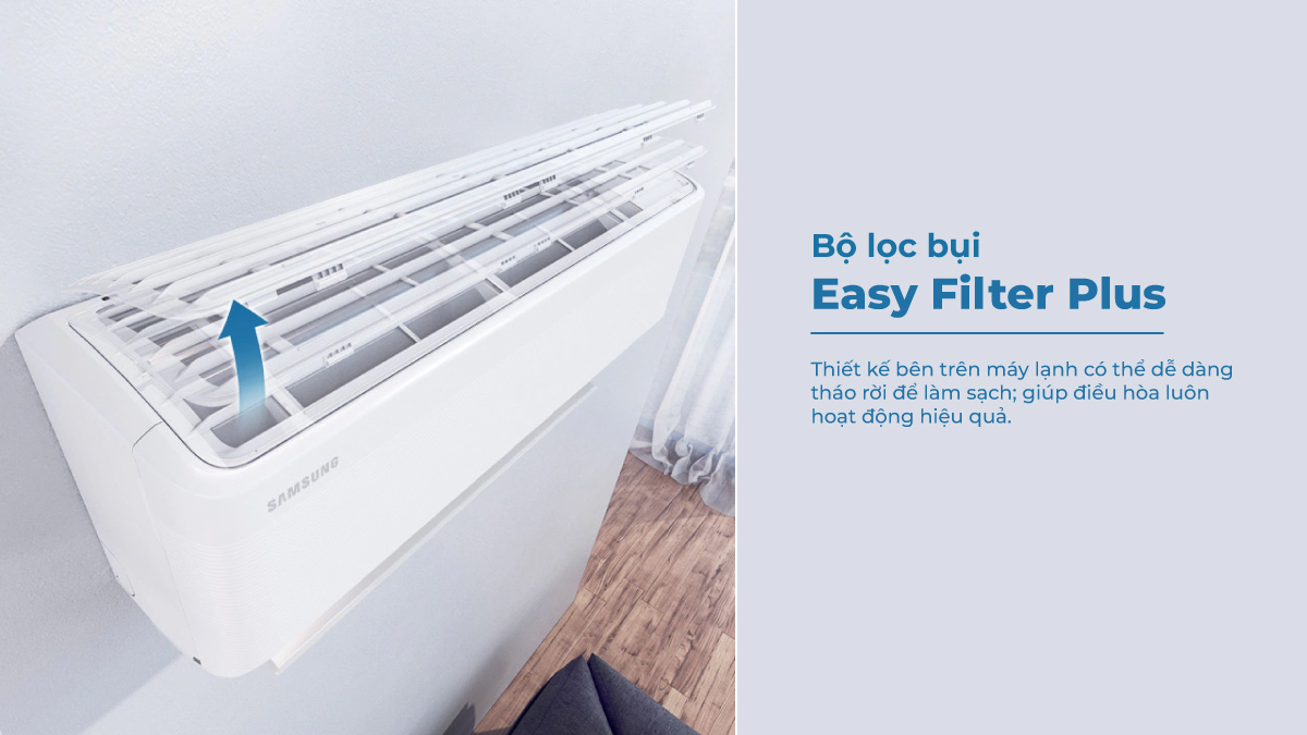 Bộ lọc Easy Filter Plus có thể tháo lắp dễ dàng