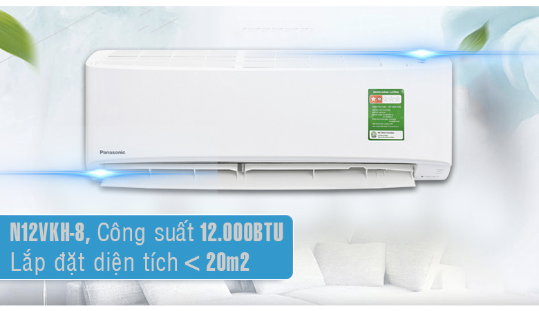 Điều hòa Panasonic N12ZKH-8 lắp đặt cho căn phòng dưới 20m2