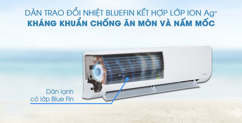 Điều hòa Nagakawa dàn trao đổi nhiệt phủ ion Ag+